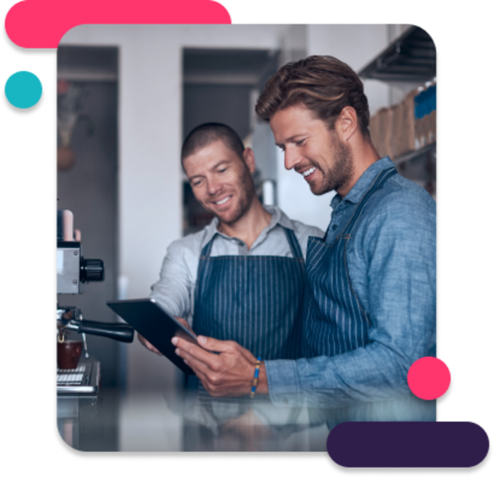Hospitality staff using digital training solution