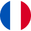 A circular icon featuring the French flag with three vertical stripes: blue on the left, white in the centre, and red on the right—ideal for Mapal Contact Us pages to indicate French language support.