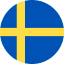 A circular icon of the Swedish flag, featuring a blue background with a yellow Nordic cross extending to the edges—ideal for use on a Mapal Contact Us page.