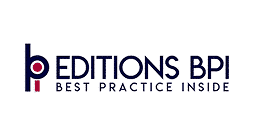Logo for EDITIONS BPI, featuring stylised lowercase letters b and p on the left, and the words EDITIONS BPI, BEST PRACTICE INSIDE, and Hospitality Development Services in uppercase letters on the right.